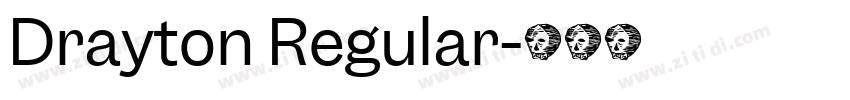 Drayton Regular字体转换
